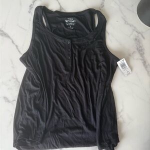 Torrid Black Sleeveless Tank Top